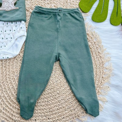 Conjunto de Malha 3 Peças - Porco Espinho - Verde